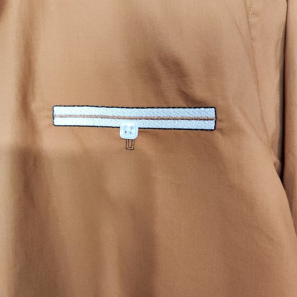 NWT Coofandy Button Up Shirt Men's Medium Brown Flip Cuff Long Sleeve Western - Picture 10 of 15